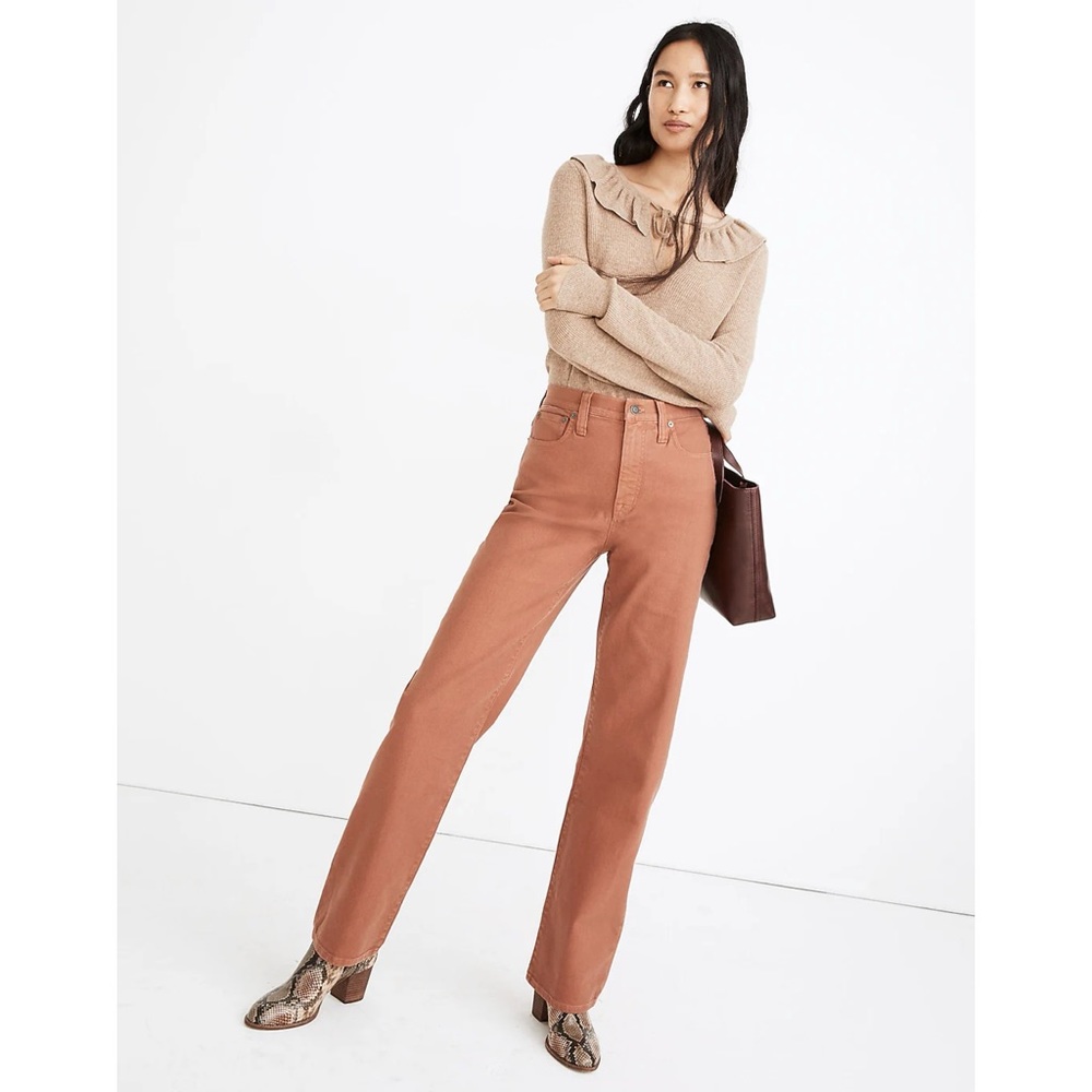 Madewell slim Wide Leg Pants in garment dye